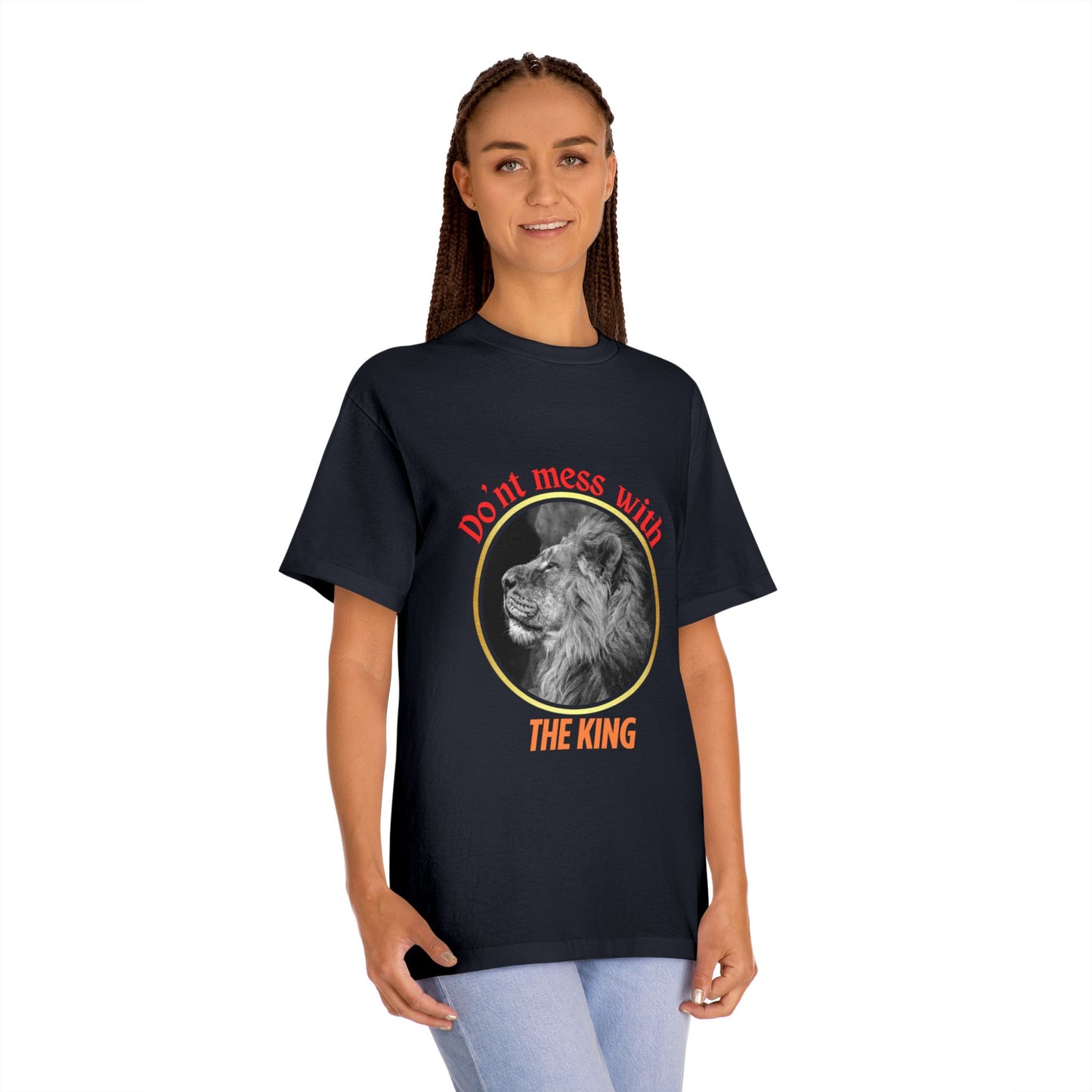 Unisex Classic Tee - Don't Mess With The King, Funny Gift, Animal Lover Shirt, Casual Wear, Birthday Present, Unique Graphic Tee