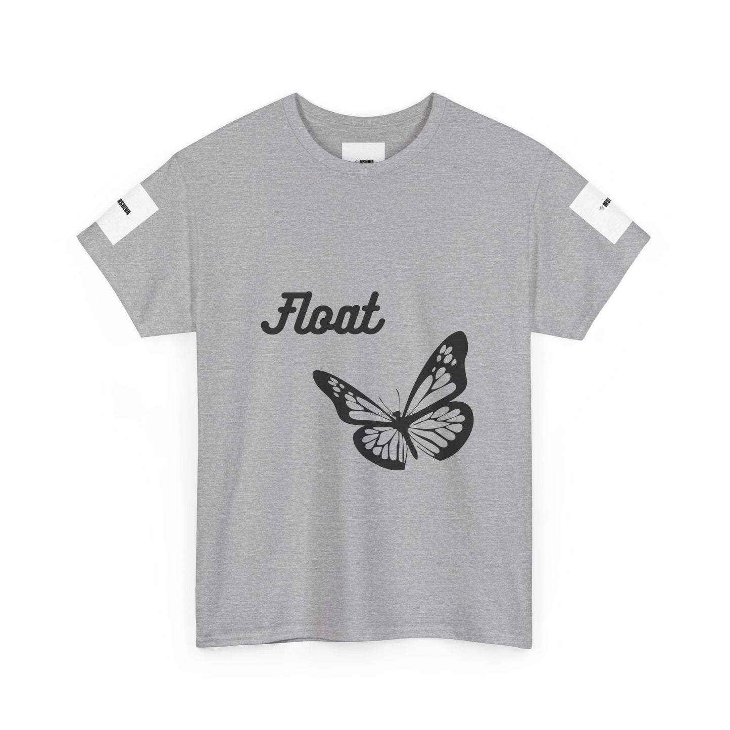 Float Butterfly Unisex Heavy Cotton Tee, Casual Wear, Gifts for Nature Lovers, Graphic Shirt, Summer Fashion