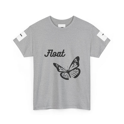 Float Butterfly Unisex Heavy Cotton Tee, Casual Wear, Gifts for Nature Lovers, Graphic Shirt, Summer Fashion