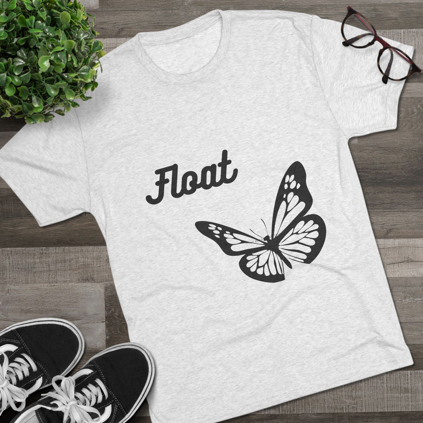 Butterfly & Bee Inspirational Tee - Nature Lovers, Unisex Crew, Float Message, Gift for Her, Casual Wear