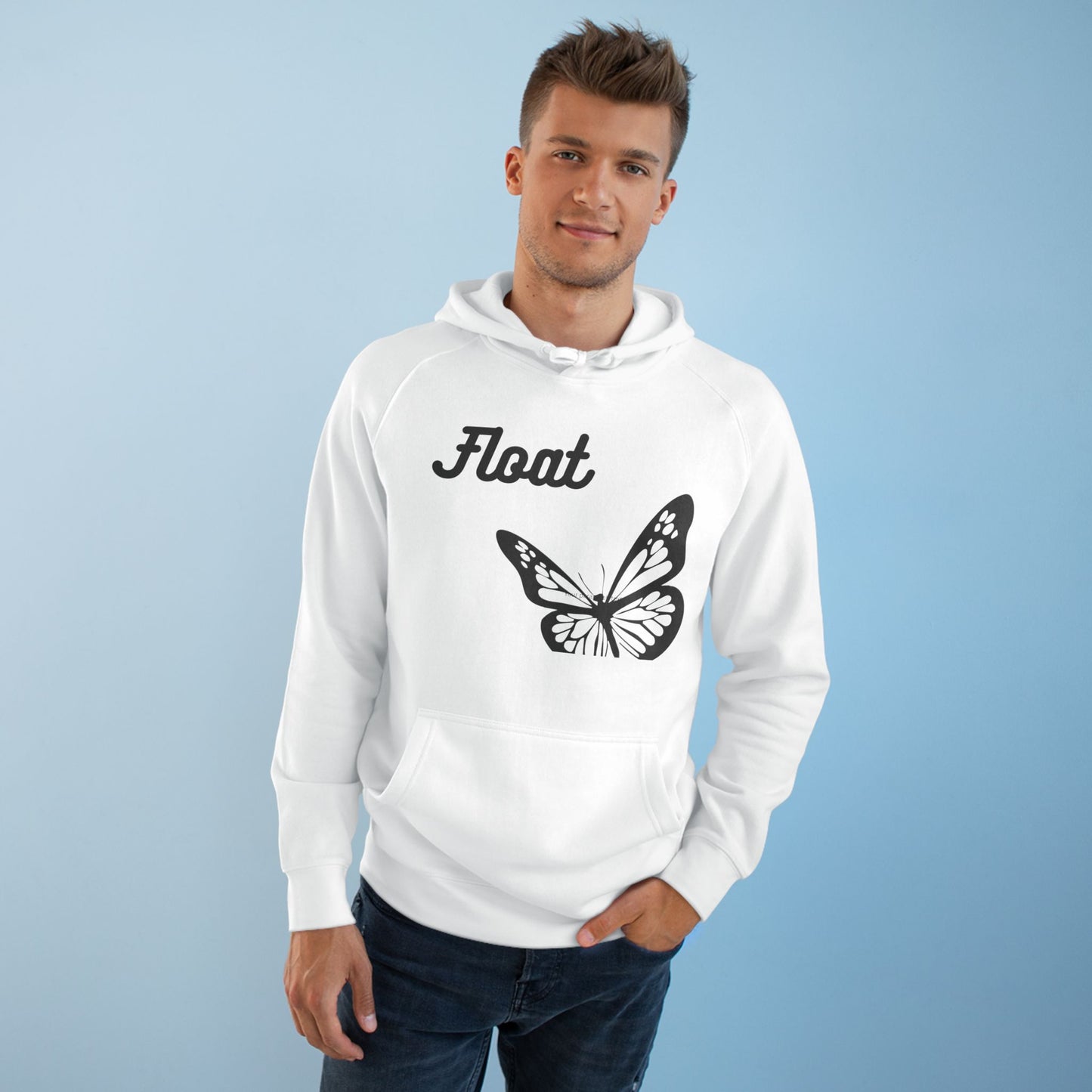 Butterfly Dream Unisex Hoodie - Float Design, Casual Wear, Cozy Gift, Nature Lover Apparel, Art-Inspired Clothing