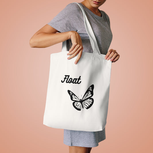 Butterfly Float Cotton Tote Bag, Eco-Friendly Shopping Bag, Beach Tote, Gift for Nature Lovers, Stylish Weekend Bag