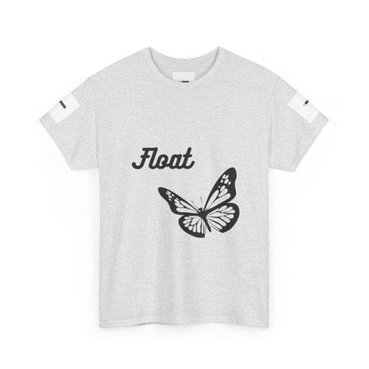 Float Butterfly Unisex Heavy Cotton Tee, Casual Wear, Gifts for Nature Lovers, Graphic Shirt, Summer Fashion