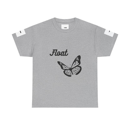 Float Butterfly Unisex Heavy Cotton Tee, Casual Wear, Gifts for Nature Lovers, Graphic Shirt, Summer Fashion