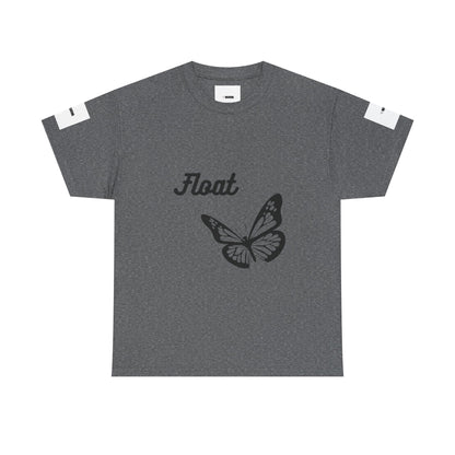Float Butterfly Unisex Heavy Cotton Tee, Casual Wear, Gifts for Nature Lovers, Graphic Shirt, Summer Fashion