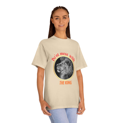 Unisex Classic Tee - Don't Mess With The King, Funny Gift, Animal Lover Shirt, Casual Wear, Birthday Present, Unique Graphic Tee