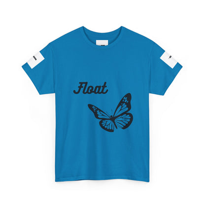Float Butterfly Unisex Heavy Cotton Tee, Casual Wear, Gifts for Nature Lovers, Graphic Shirt, Summer Fashion
