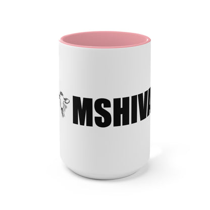 MSHIVA Playful Cow Accent Mug - Perfect for Farm Lovers and Coffee Enthusiasts