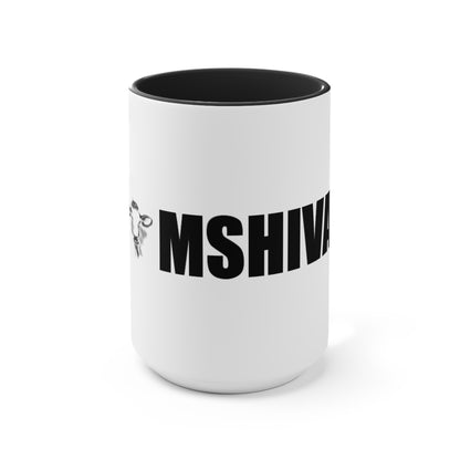 MSHIVA Playful Cow Accent Mug - Perfect for Farm Lovers and Coffee Enthusiasts