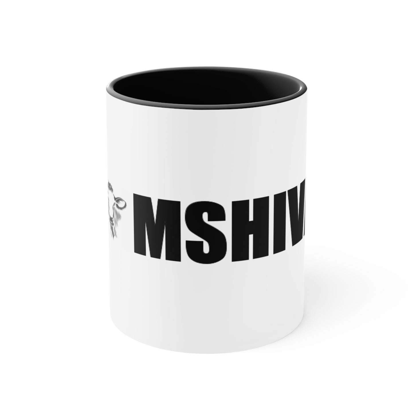 MSHIVA Playful Cow Accent Mug - Perfect for Farm Lovers and Coffee Enthusiasts