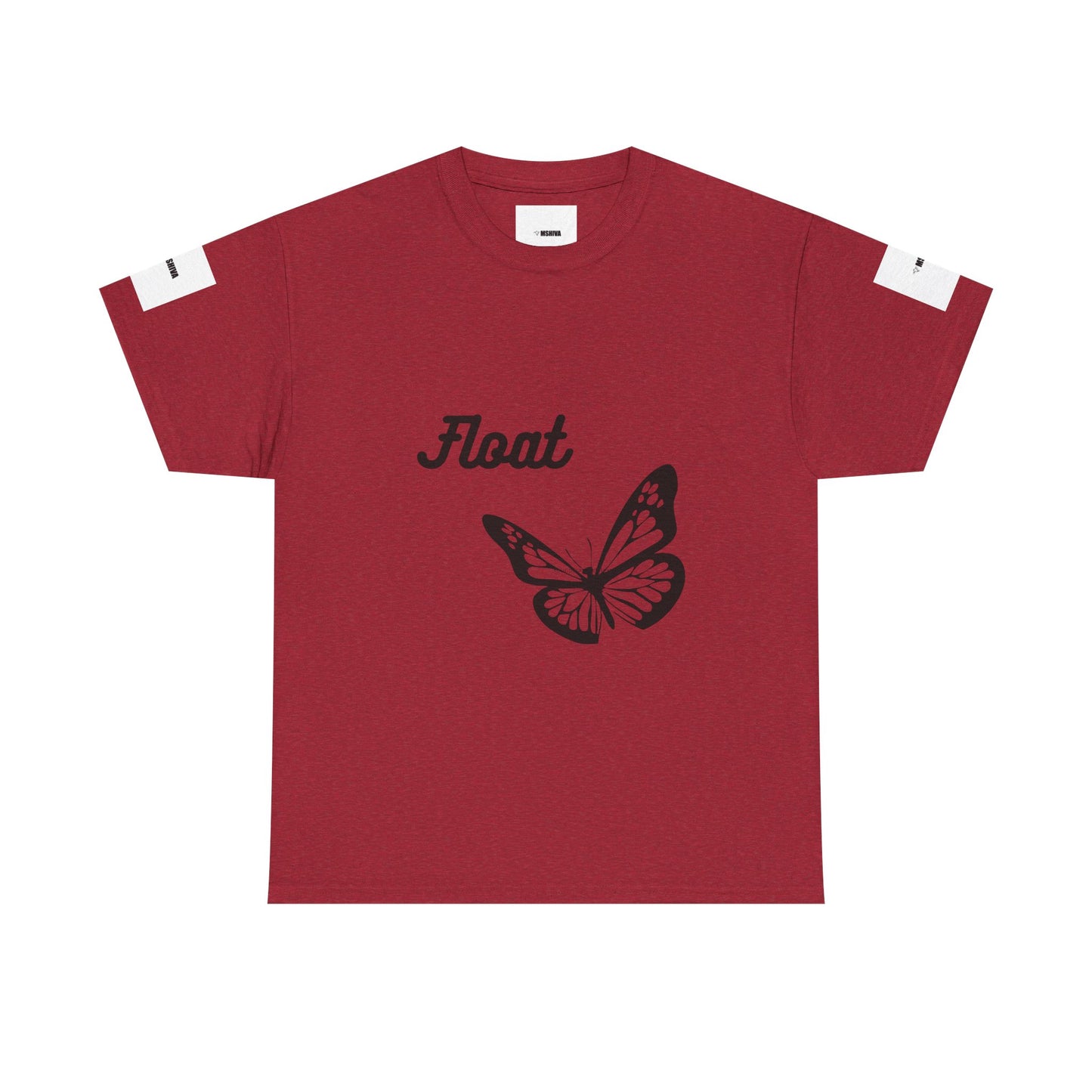 Float Butterfly Unisex Heavy Cotton Tee, Casual Wear, Gifts for Nature Lovers, Graphic Shirt, Summer Fashion
