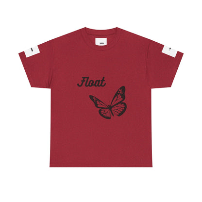 Float Butterfly Unisex Heavy Cotton Tee, Casual Wear, Gifts for Nature Lovers, Graphic Shirt, Summer Fashion