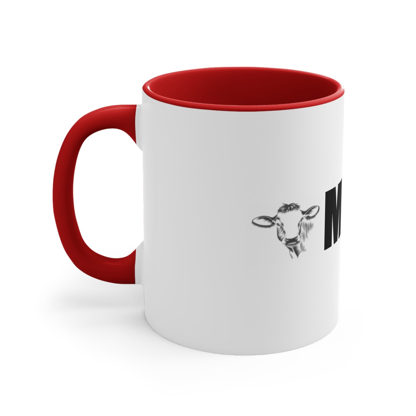 MSHIVA Playful Cow Accent Mug - Perfect for Farm Lovers and Coffee Enthusiasts