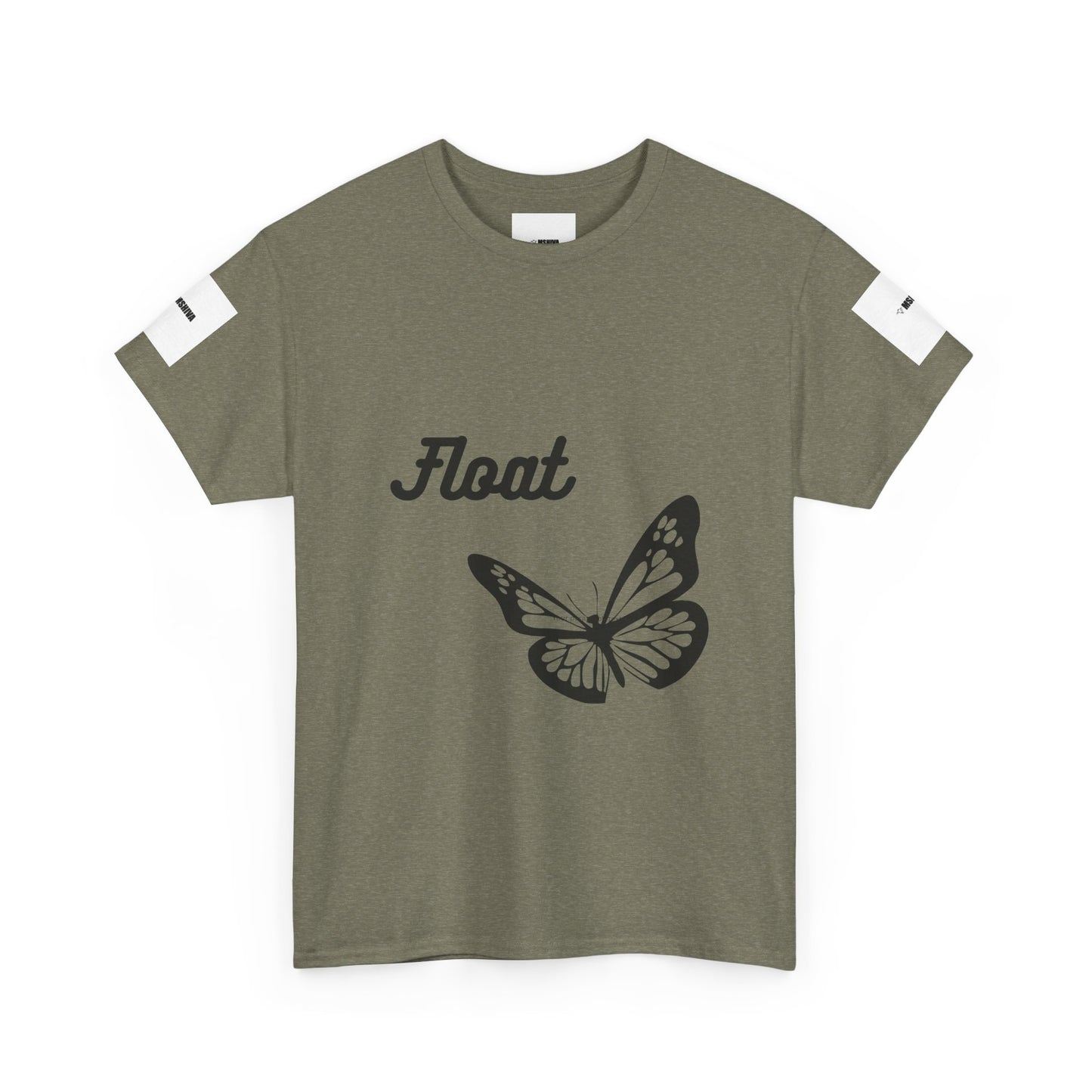 Float Butterfly Unisex Heavy Cotton Tee, Casual Wear, Gifts for Nature Lovers, Graphic Shirt, Summer Fashion