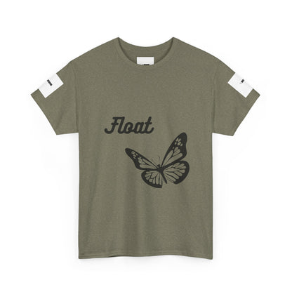 Float Butterfly Unisex Heavy Cotton Tee, Casual Wear, Gifts for Nature Lovers, Graphic Shirt, Summer Fashion