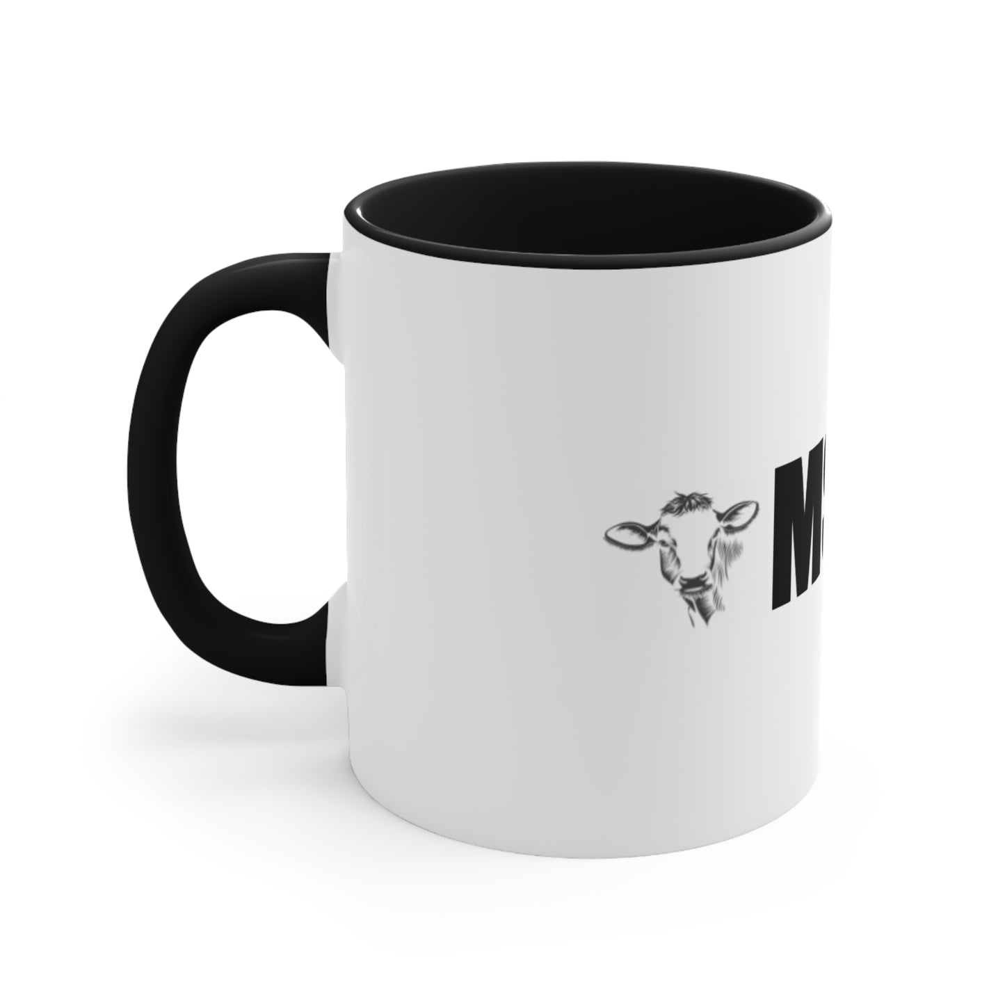 MSHIVA Playful Cow Accent Mug - Perfect for Farm Lovers and Coffee Enthusiasts