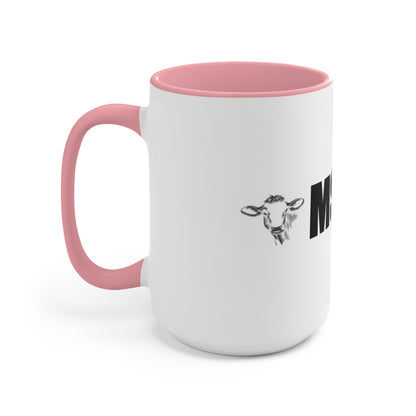 MSHIVA Playful Cow Accent Mug - Perfect for Farm Lovers and Coffee Enthusiasts