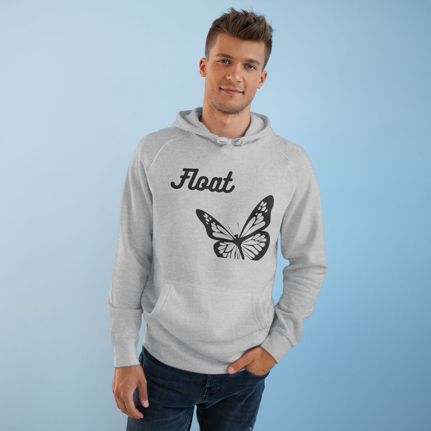 Butterfly Dream Unisex Hoodie - Float Design, Casual Wear, Cozy Gift, Nature Lover Apparel, Art-Inspired Clothing