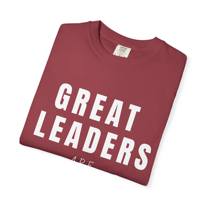Great Leaders Are Led Unisex Garment-Dyed T-Shirt
