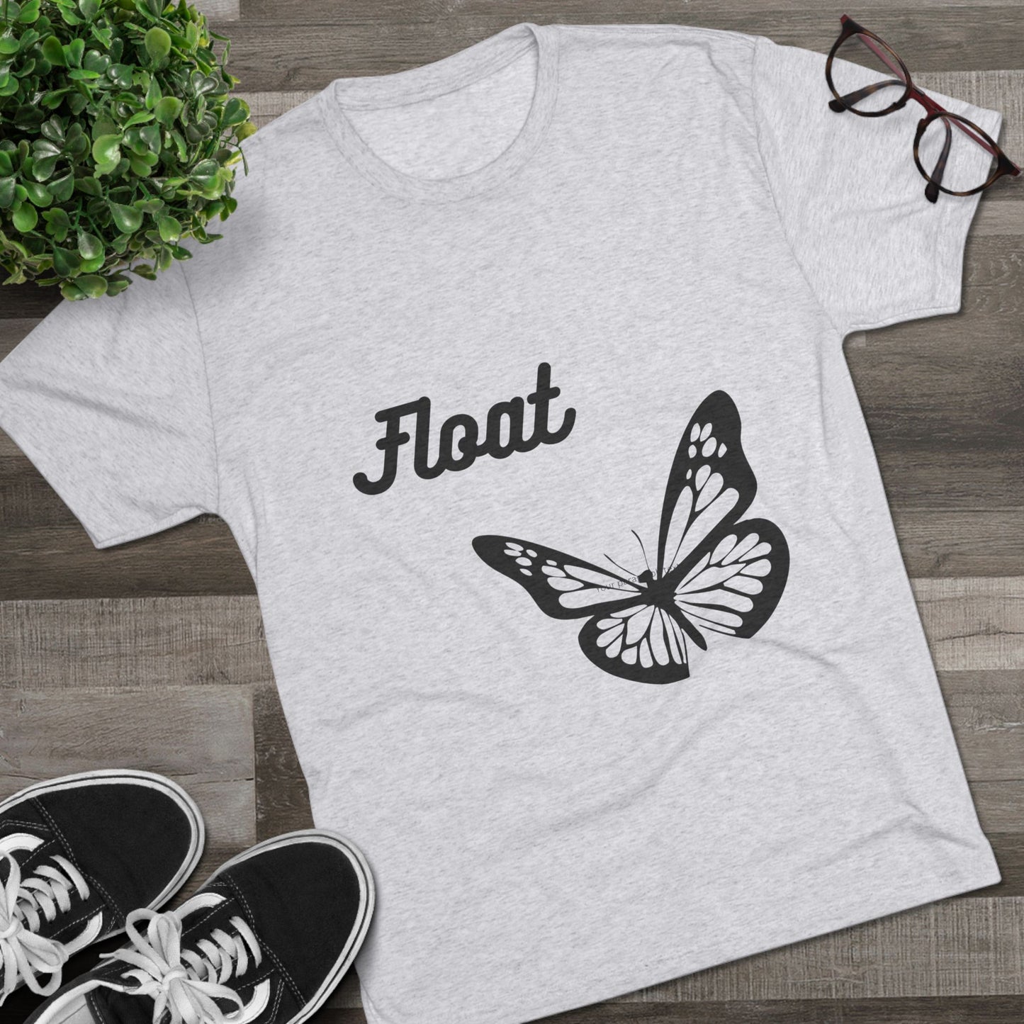 Butterfly & Bee Inspirational Tee - Nature Lovers, Unisex Crew, Float Message, Gift for Her, Casual Wear