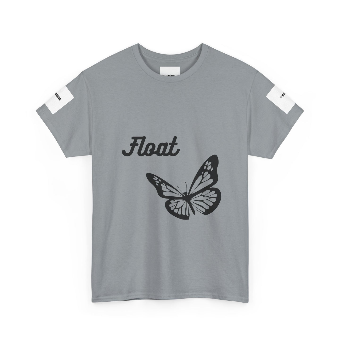 Float Butterfly Unisex Heavy Cotton Tee, Casual Wear, Gifts for Nature Lovers, Graphic Shirt, Summer Fashion