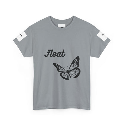 Float Butterfly Unisex Heavy Cotton Tee, Casual Wear, Gifts for Nature Lovers, Graphic Shirt, Summer Fashion