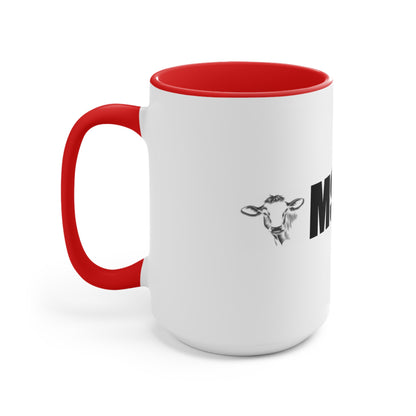 MSHIVA Playful Cow Accent Mug - Perfect for Farm Lovers and Coffee Enthusiasts