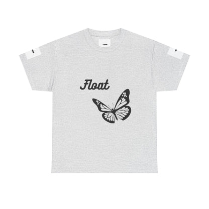 Float Butterfly Unisex Heavy Cotton Tee, Casual Wear, Gifts for Nature Lovers, Graphic Shirt, Summer Fashion