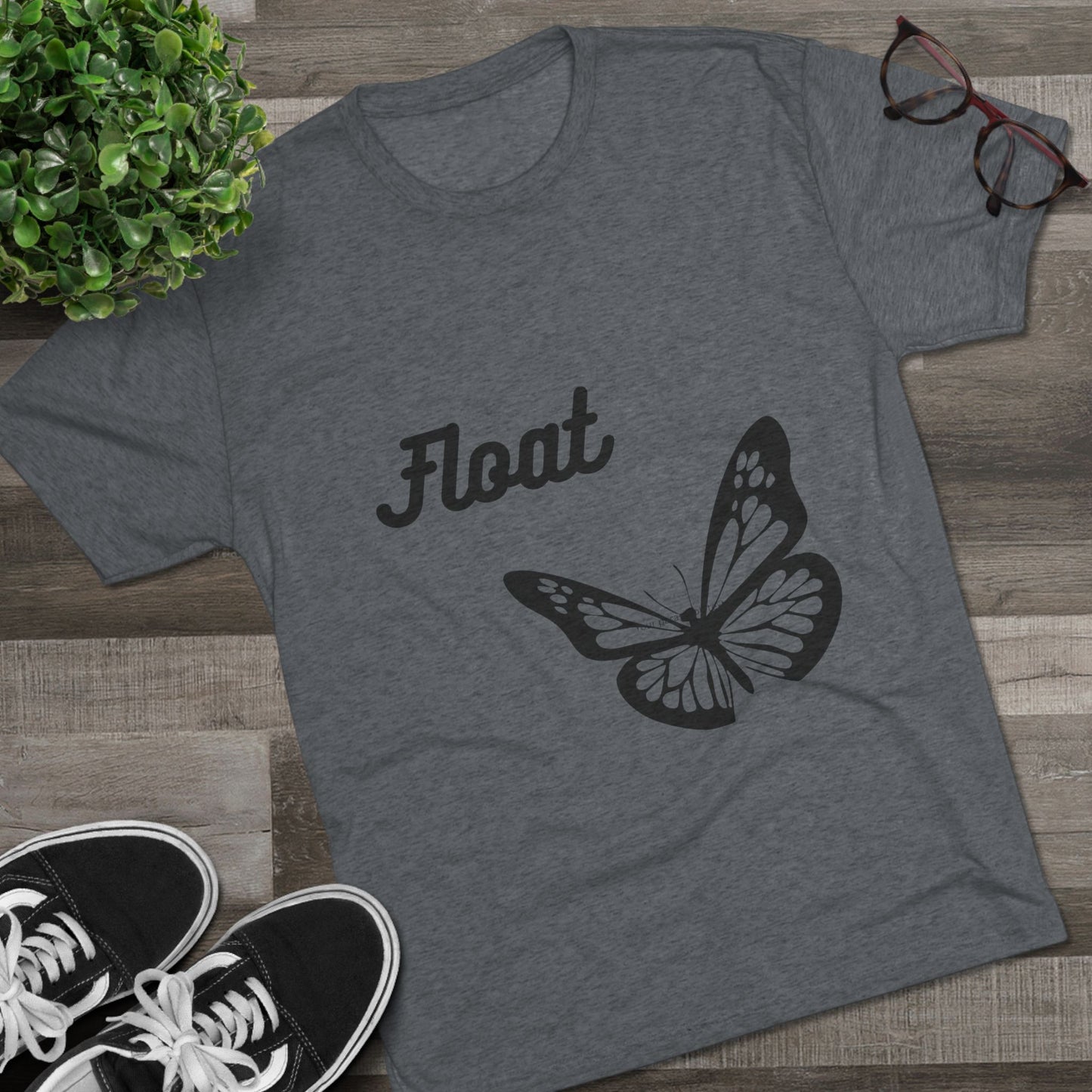 Butterfly & Bee Inspirational Tee - Nature Lovers, Unisex Crew, Float Message, Gift for Her, Casual Wear