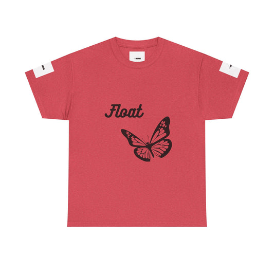 Float Butterfly Unisex Heavy Cotton Tee, Casual Wear, Gifts for Nature Lovers, Graphic Shirt, Summer Fashion