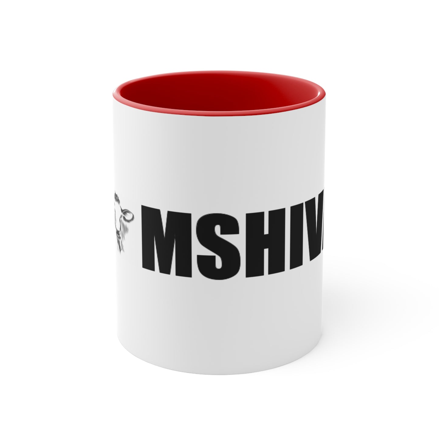 MSHIVA Playful Cow Accent Mug - Perfect for Farm Lovers and Coffee Enthusiasts