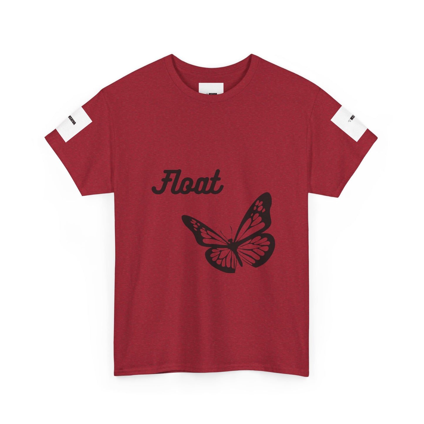 Float Butterfly Unisex Heavy Cotton Tee, Casual Wear, Gifts for Nature Lovers, Graphic Shirt, Summer Fashion