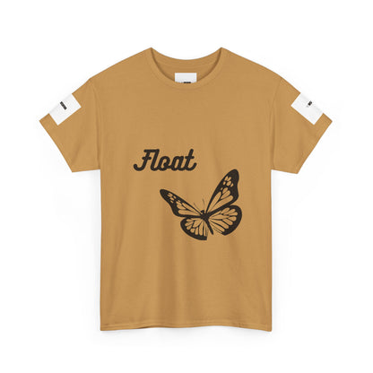 Float Butterfly Unisex Heavy Cotton Tee, Casual Wear, Gifts for Nature Lovers, Graphic Shirt, Summer Fashion