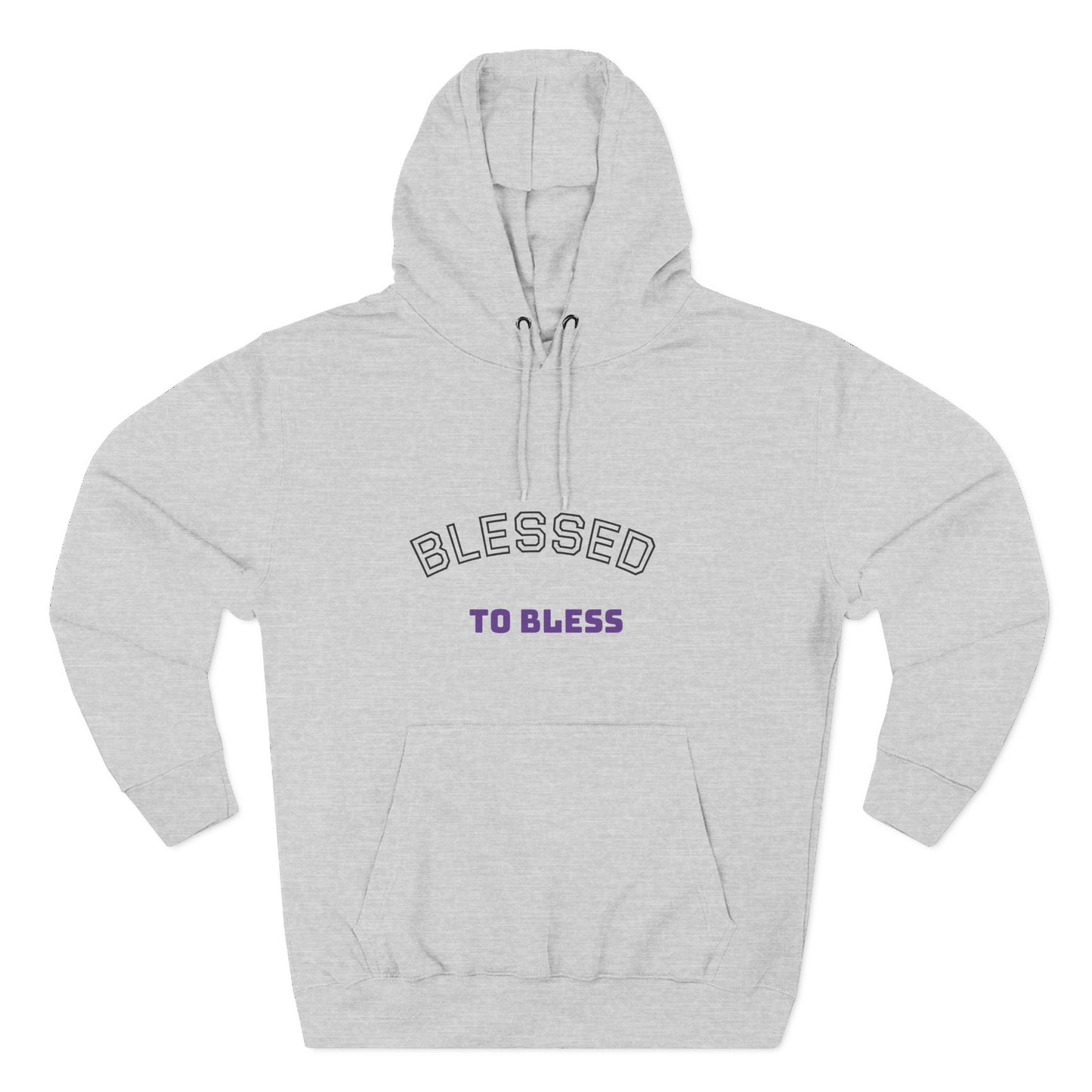 Blessed to Bless Fleece Hoodie, Cozy Sweatshirt for Gifts, Inspirational Apparel, Casual Everyday Wear, Perfect for Fall and Winter