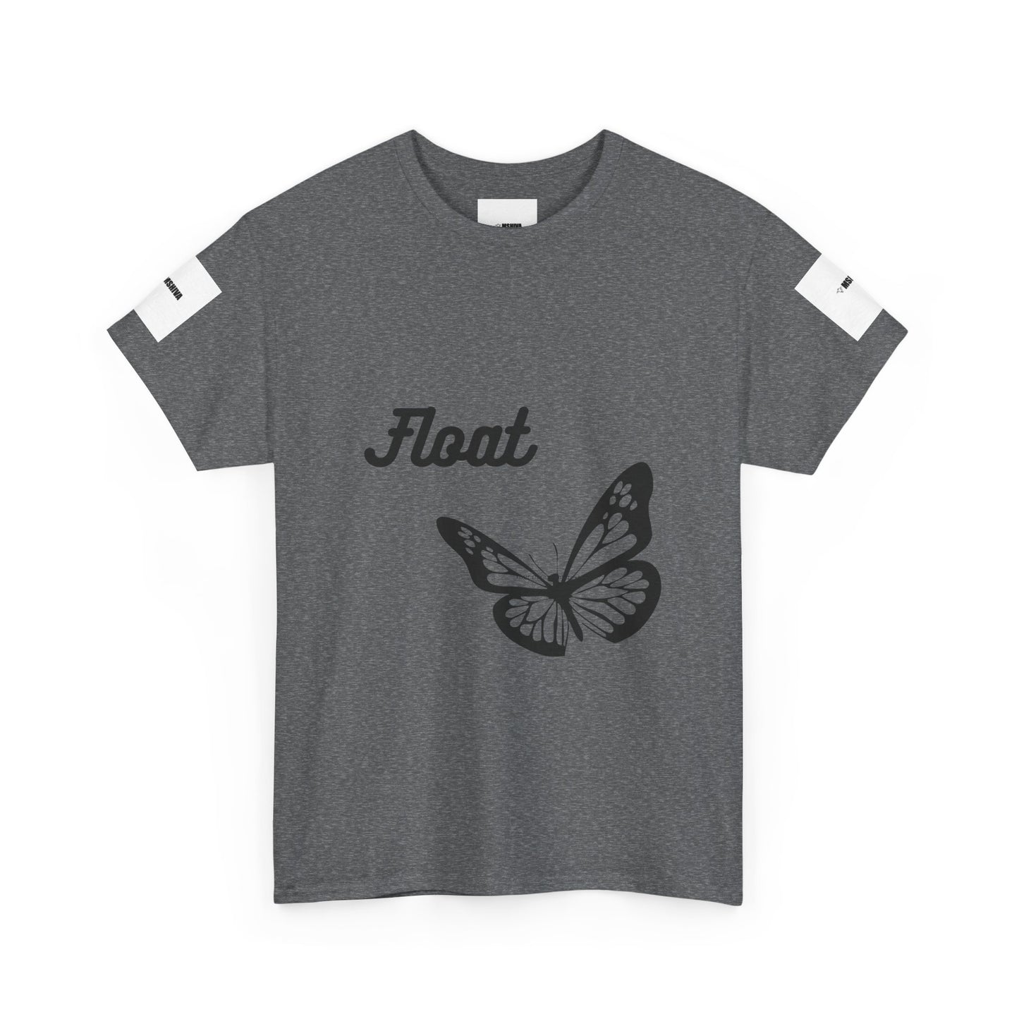 Float Butterfly Unisex Heavy Cotton Tee, Casual Wear, Gifts for Nature Lovers, Graphic Shirt, Summer Fashion