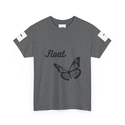 Float Butterfly Unisex Heavy Cotton Tee, Casual Wear, Gifts for Nature Lovers, Graphic Shirt, Summer Fashion