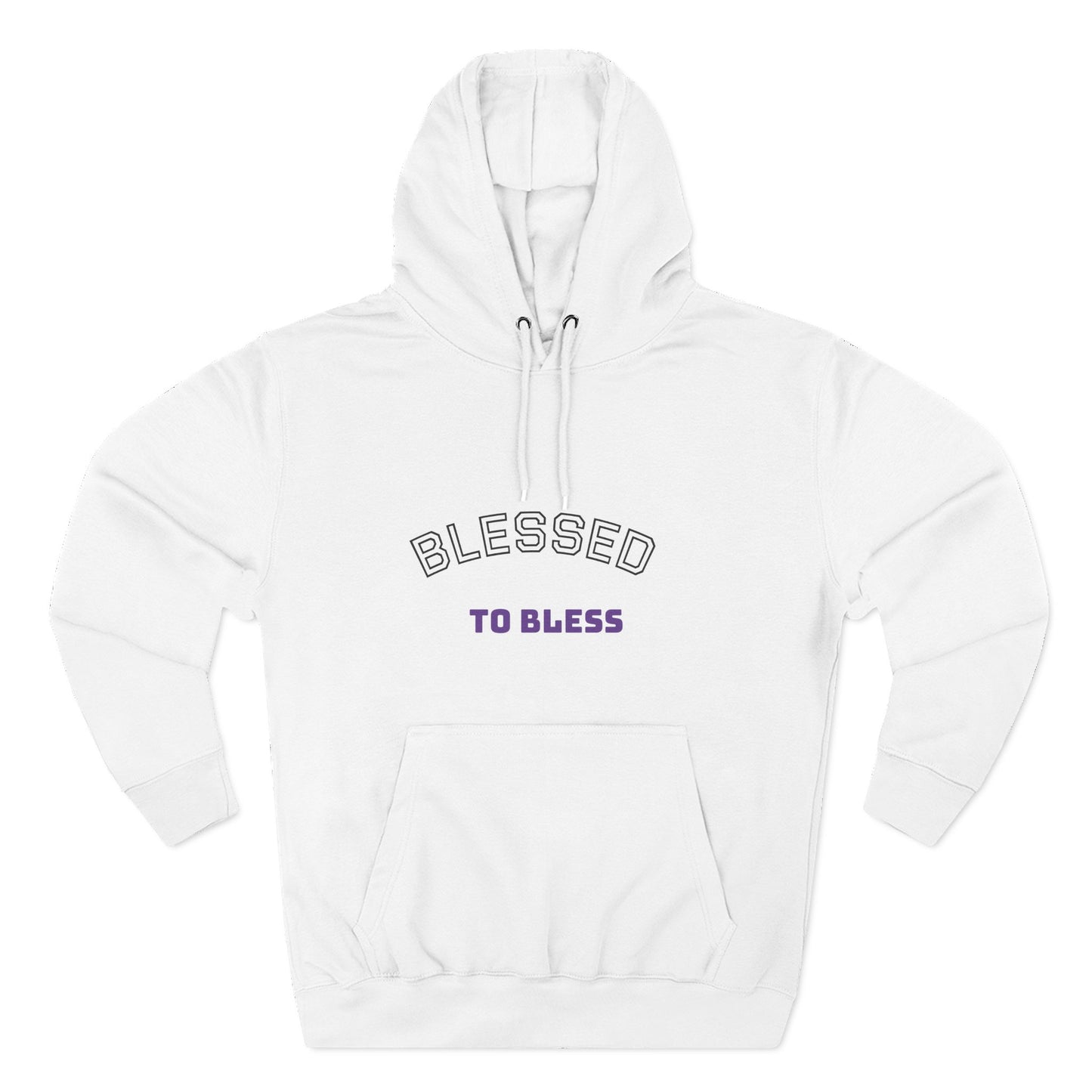 Blessed to Bless Fleece Hoodie, Cozy Sweatshirt for Gifts, Inspirational Apparel, Casual Everyday Wear, Perfect for Fall and Winter
