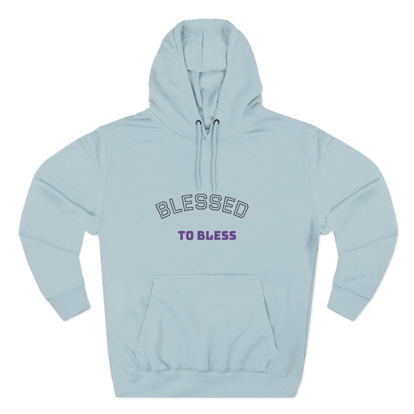 Blessed to Bless Fleece Hoodie, Cozy Sweatshirt for Gifts, Inspirational Apparel, Casual Everyday Wear, Perfect for Fall and Winter
