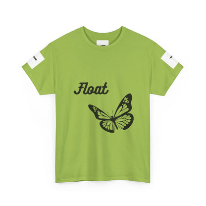 Float Butterfly Unisex Heavy Cotton Tee, Casual Wear, Gifts for Nature Lovers, Graphic Shirt, Summer Fashion