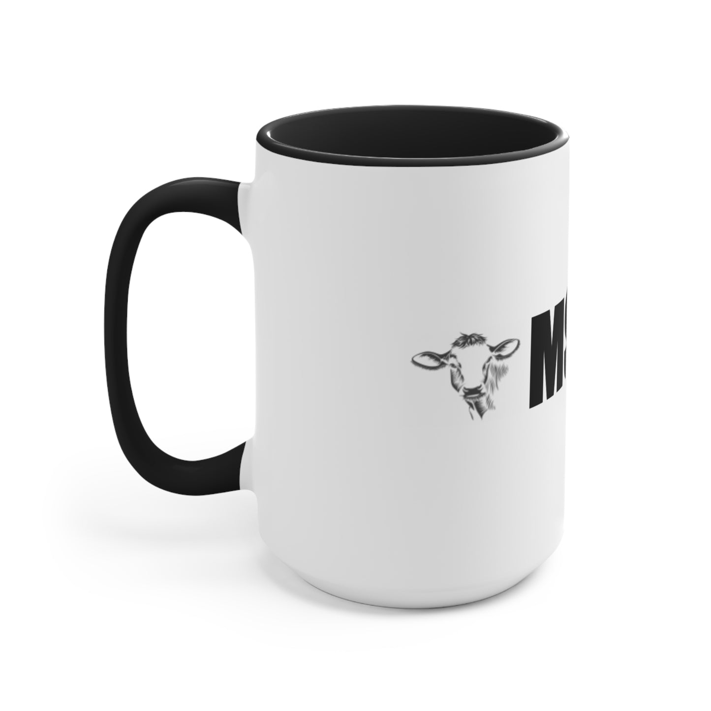 MSHIVA Playful Cow Accent Mug - Perfect for Farm Lovers and Coffee Enthusiasts